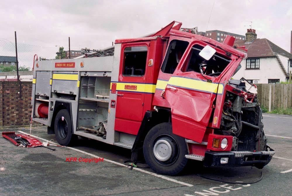 Fire Engine Wreckage from Surrey that I was pulled out of